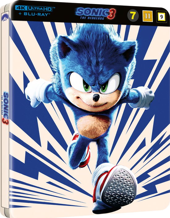 Cover for Sonic the Hedgehog 3 (Sonic) (4K Ultra HD/BD) [Limited Sonic Steelbook edition] (2025)