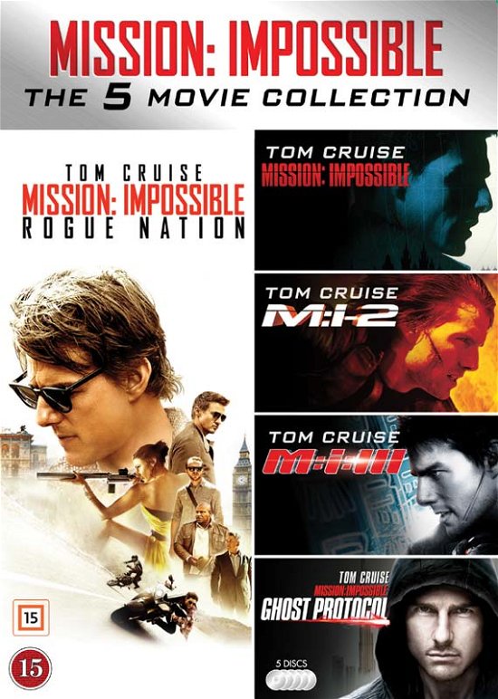 Cover for Mission Impossible · Mission Impossible 1-5 (DVD) (2015)