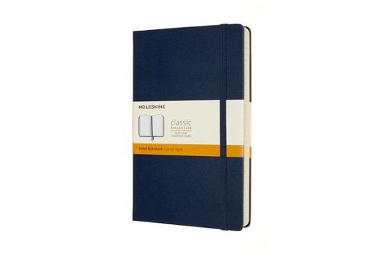Cover for Moleskine Expanded Large Ruled Hardcover Notebook: Sapphire Blue (Book) (2020)