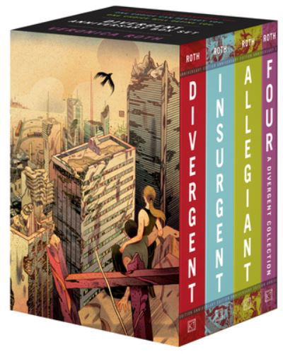 Cover for Veronica Roth · Divergent Anniversary 4-Book Box Set: Divergent, Insurgent, Allegiant, Four - Divergent Series (Paperback Bog) (2021)