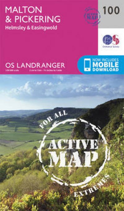 Cover for Ordnance Survey · Malton &amp; Pickering, Helmsley &amp; Easingwold - OS Landranger Active Map (Landkart) [February 2016 edition] (2016)