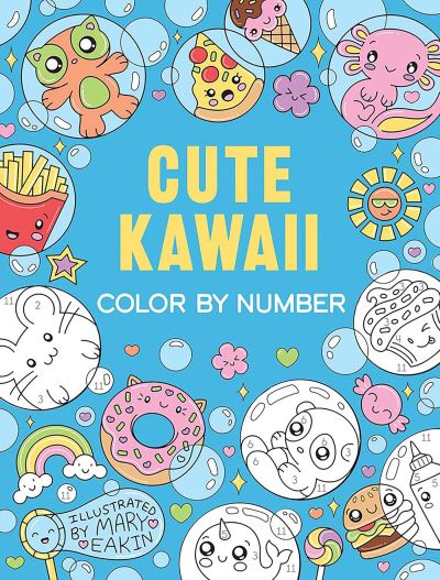 Cover for Mary Eakin · Cute Kawaii Color by Number (Pocketbok) (2023)