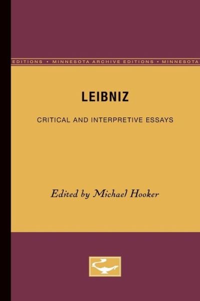Cover for Michael Hooker · Leibniz: Critical and Interpretive Essays (Taschenbuch) (1982)