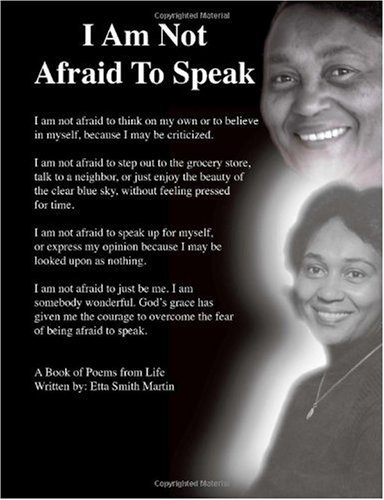 Cover for Etta Smith Martin · I Am Not Afraid to Speak (Paperback Bog) (2004)