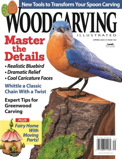 Cover for Editors of Woodcarving Illustrated · Woodcarving Illustrated Issue 102 Spring 2023 (Paperback Book) (2023)