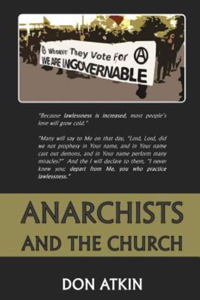 Cover for Don Atkin · Anarchists and the Church (Paperback Book) (2017)