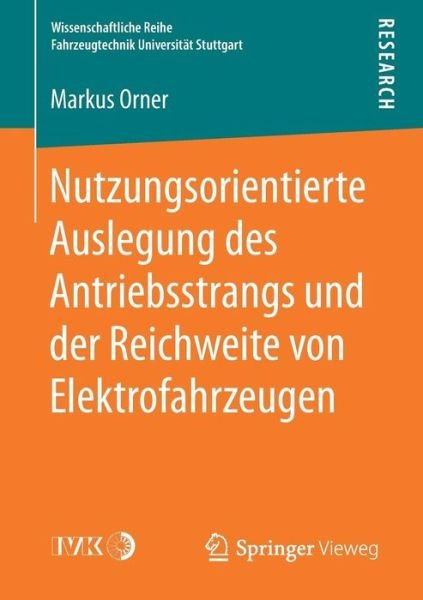 Cover for Orner · Nutzungsorientierte Auslegung des (Buch) (2018)