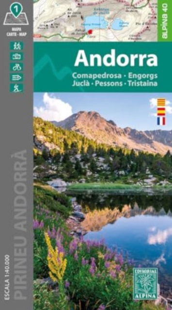 Cover for Andorra - Comapedrosa-Engorgs-Jucla-Pessons-Tristaina (Map) (2024)