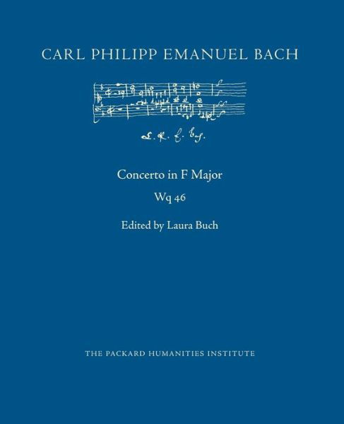 Cover for Carl Philipp Emanuel Bach · Concerto in F Major, Wq 46 (Paperback Bog) (2020)