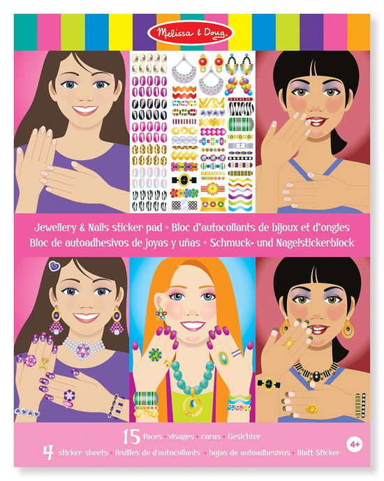 Jewelry & Nails Glitter Collection Sticker Pad - Melissa And Doug - Andet -  - 0000772142236 - 