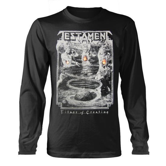 Cover for Testament · Titans of Creation (Grey) Europe 2020 Tour (Trøje) [size M] [Black edition] (2020)