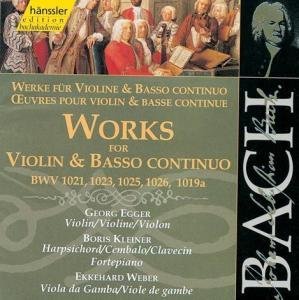 BACH: Werke für Violine & Bass - Egger,georg / Kleiner / Weber - Musik - HANSSLER - 4010276016236 - June 27, 2000