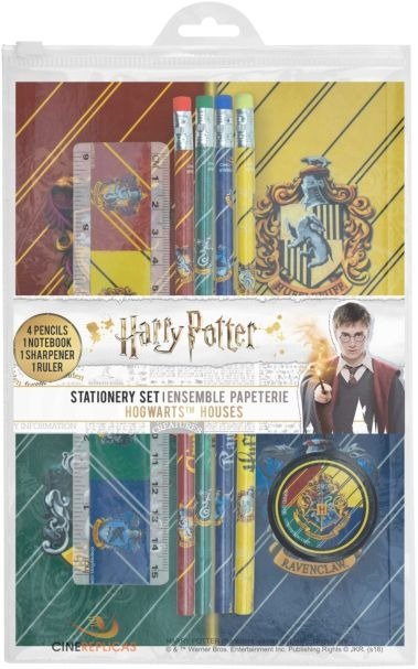 Harry Potter Schreibset 6-teilig Hogwarts Houses - Harry Potter - Merchandise -  - 4895205602236 - 7. december 2021