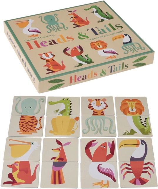 Cover for Heads and tails game - Colourful Creatures (Paperback Book) (2023)