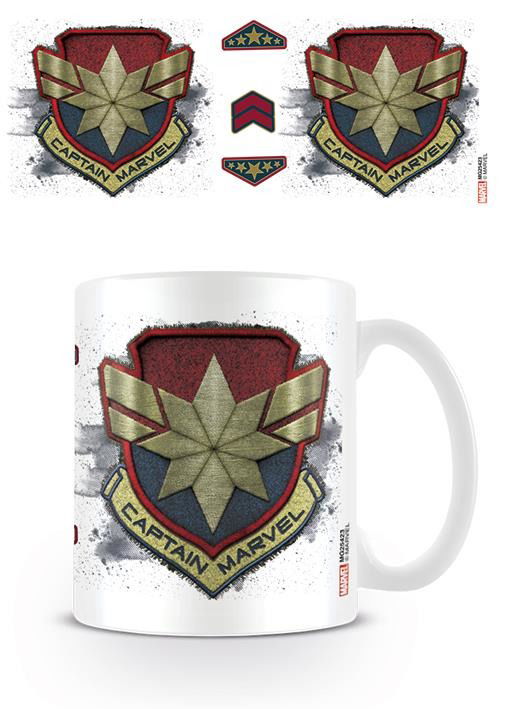 Cover for Captain Marvel · Marvel: Captain Marvel - Badge -Mug- (Tazza) (Leketøy)