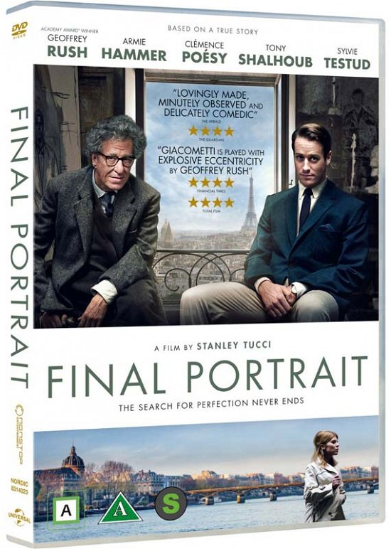 Cover for Geoffrey Rush / Armie Hammer / Clemence Poesy / Tony Shaloub / Sylvie Testud · Final Portrait (DVD) (2018)