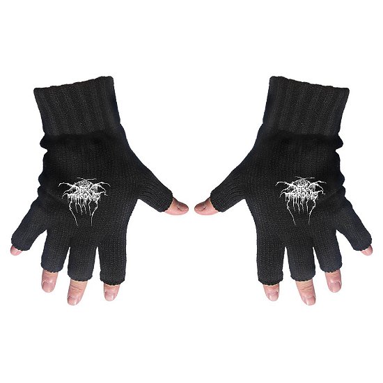 Cover for Darkthrone · Darkthrone Unisex Fingerless Gloves: Logo (Bekleidung) [Black - Unisex edition]