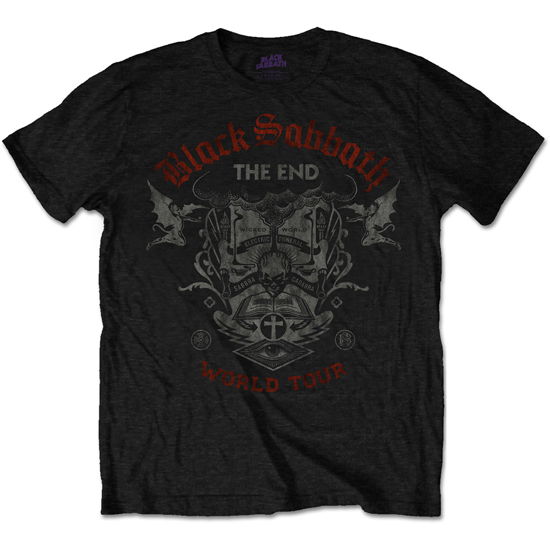 Black Sabbath Unisex T-Shirt: The End Reading Skull - Black Sabbath - Merchandise - MERCHANDISE - 5055979988236 - 1. marts 2017