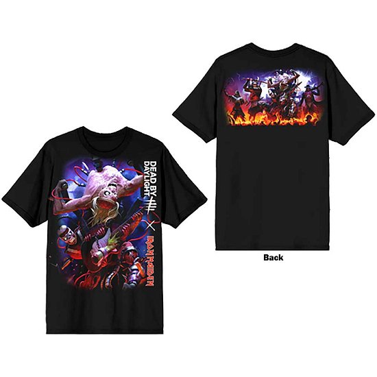 Iron Maiden Unisex T-Shirt: Dead By Daylight Monster Eddie (Back Print) - Iron Maiden - Fanituote -  - 5056737244236 - 