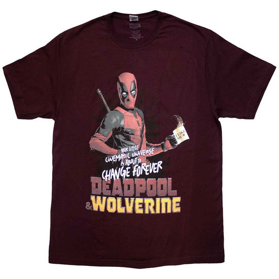 Marvel Comics Unisex T-Shirt: Deadpool & Wolverine Change Universe - Marvel Comics - Merchandise -  - 5056737257236 - 