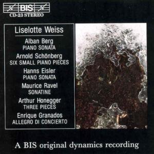 Piano Works - Liselotte Weiss - Musique - BIS - 7318590000236 - 1 février 1994