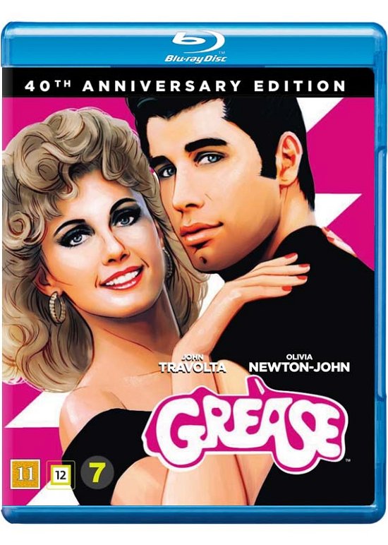 Cover for Olivia Newton-John / John Travolta · Grease (Blu-ray) [40th Anniversary edition] (2018)