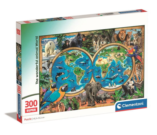 Cover for Clementoni · Puslespil The Wonderful Animal World, 300 brikker (Jigsaw Puzzle) (2024)