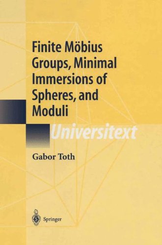 Cover for Gabor Toth · Finite Moebius Groups, Minimal Immersions of Spheres, and Moduli - Universitext (Hardcover Book) [2002 edition] (2001)