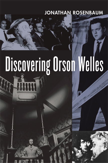 Cover for Jonathan Rosenbaum · Discovering Orson Welles (Paperback Book) (2007)