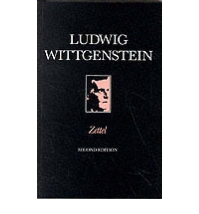 Cover for Ludwig Wittgenstein · Zettel (Pocketbok) (1981)
