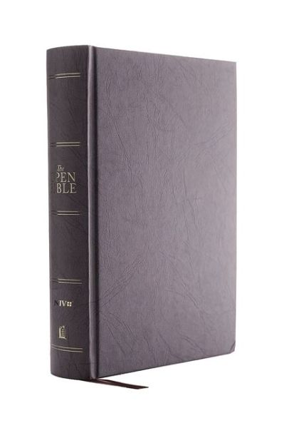 Cover for NIV, Open Bible, Hardcover, Gray, Red Letter Edition, Comfort Print (Book) (2021)