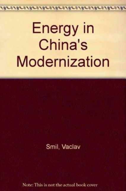 Cover for Vaclav Smil · Energy in China's Modernization (Hardcover Book) (1988)