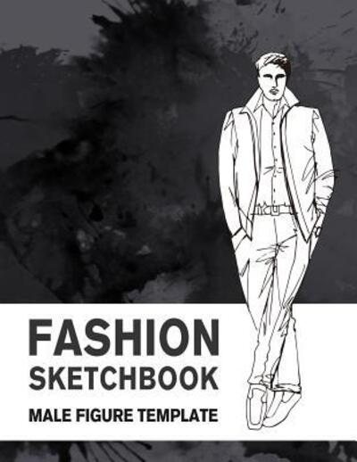 Cover for Lance Derrick · Fashion Sketchbook Male Figure Template (Paperback Book) (2019)