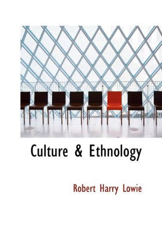 Cover for Robert Harry Lowie · Culture &amp; Ethnology (Paperback Book) (2009)