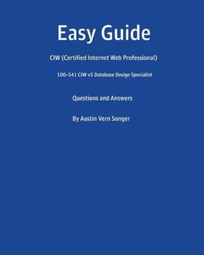 Cover for Austin Vern Songer · Easy Guide (Paperback Book) (2016)