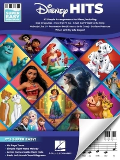 Disney Hits - Super Easy Songbook - Hal Leonard Corp. - Books - Leonard Corporation, Hal - 9781705183236 - July 1, 2023