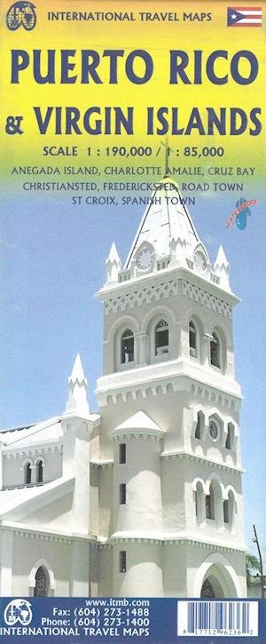 Cover for ITM Publications · International Travel Maps: Puerto Rico &amp; Virgin Islands (Innbunden bok) (2021)