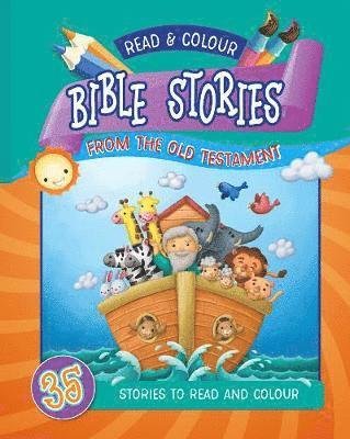 Cover for Media Authentic · Read &amp; Colour Bible Stories from the Old Testament: 35 Stories to Read and Colour (Pocketbok) (2019)