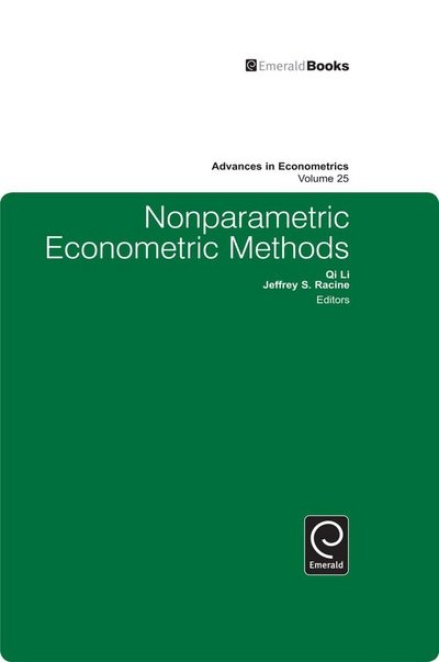Cover for Qi Li · Nonparametric Econometric Methods - Advances in Econometrics (Hardcover Book) (2009)