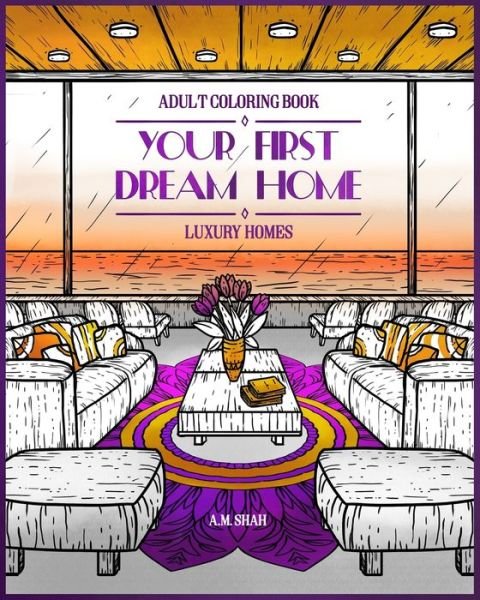 Cover for A M Shah · Adult Coloring Book Luxury Homes (Paperback Book) (2018)