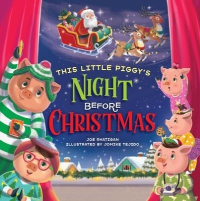 Cover for Joe Rhatigan · This Little Piggy's Night Before Christmas (Board book) (2022)