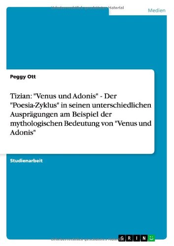 Cover for Ott · Tizian: &quot;Venus und Adonis&quot; - Der &quot;P (Book) [German edition] (2011)