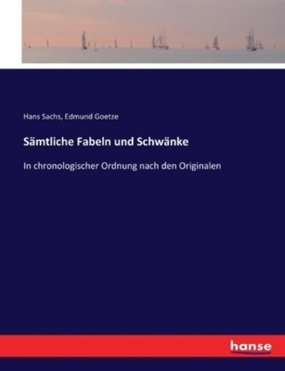 Cover for Sachs · Sämtliche Fabeln und Schwänke (Book) (2017)