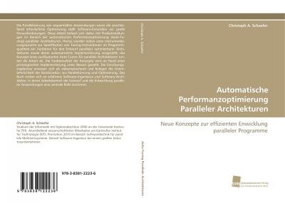 Cover for Schaefer · Automatische Performanzoptimie (Bog)