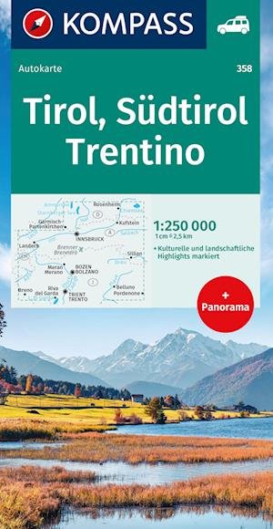 Südtirol - Trentino 1:250000 - Tirol - Boeken -  - 9783991540236 - 