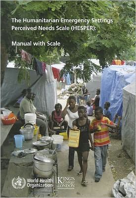 Cover for World Health Organization (WHO) · The Humanitarian Emergency Settings Perceived Needs Scale (HESPER): Manual with Scale - Van Ommeren (Paperback Book) (2012)