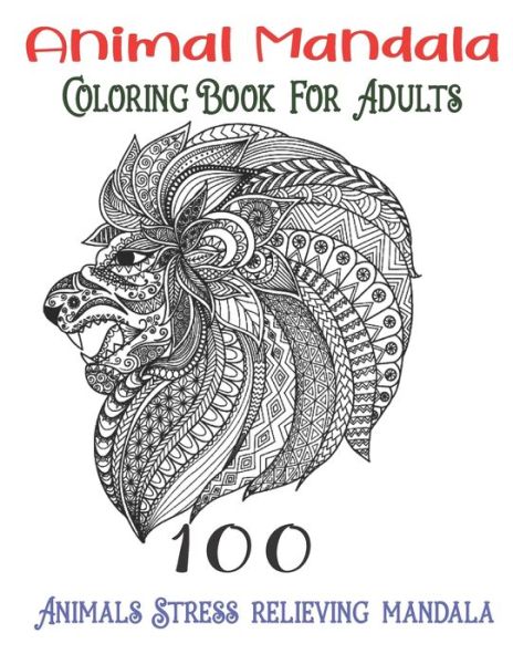 Cover for Lenoox Wonderful Mandala · Animal Mandala Coloring Book For Adults 100 Animals Stress relieving mandala (Paperback Book) (2020)