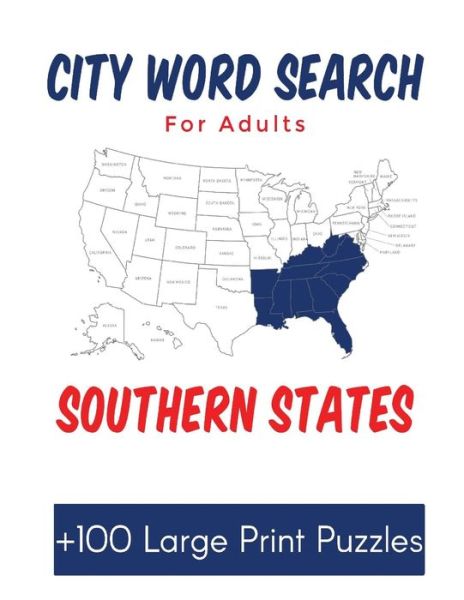 Cover for Donsjournals · City Word Search for Adults Southern States (Paperback Book) (2020)