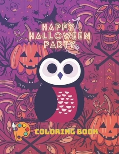 Cover for Anette Shams · Happy Halloween Party Coloring Book (Paperback Book) (2020)