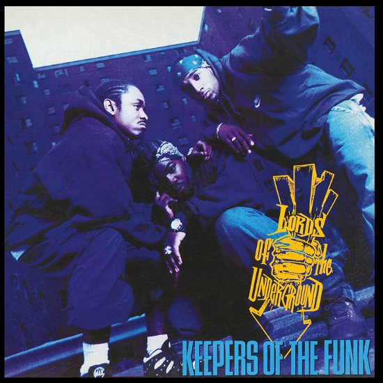 Cover for Lords of the Underground · Keepers of the Funk (25th Anniversary) (Mov Version for Canada - Transparent Blue Vinyl) (LP) [Coloured edition] (2019)